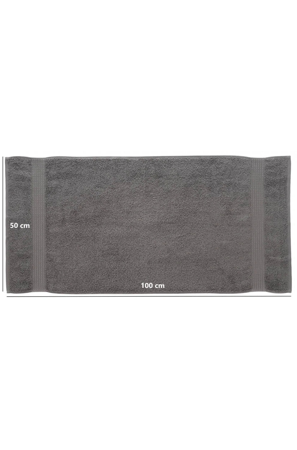 Olachika Home 100% Premium Quality Cotton 6-piece hand towels 50X100cm anthracite