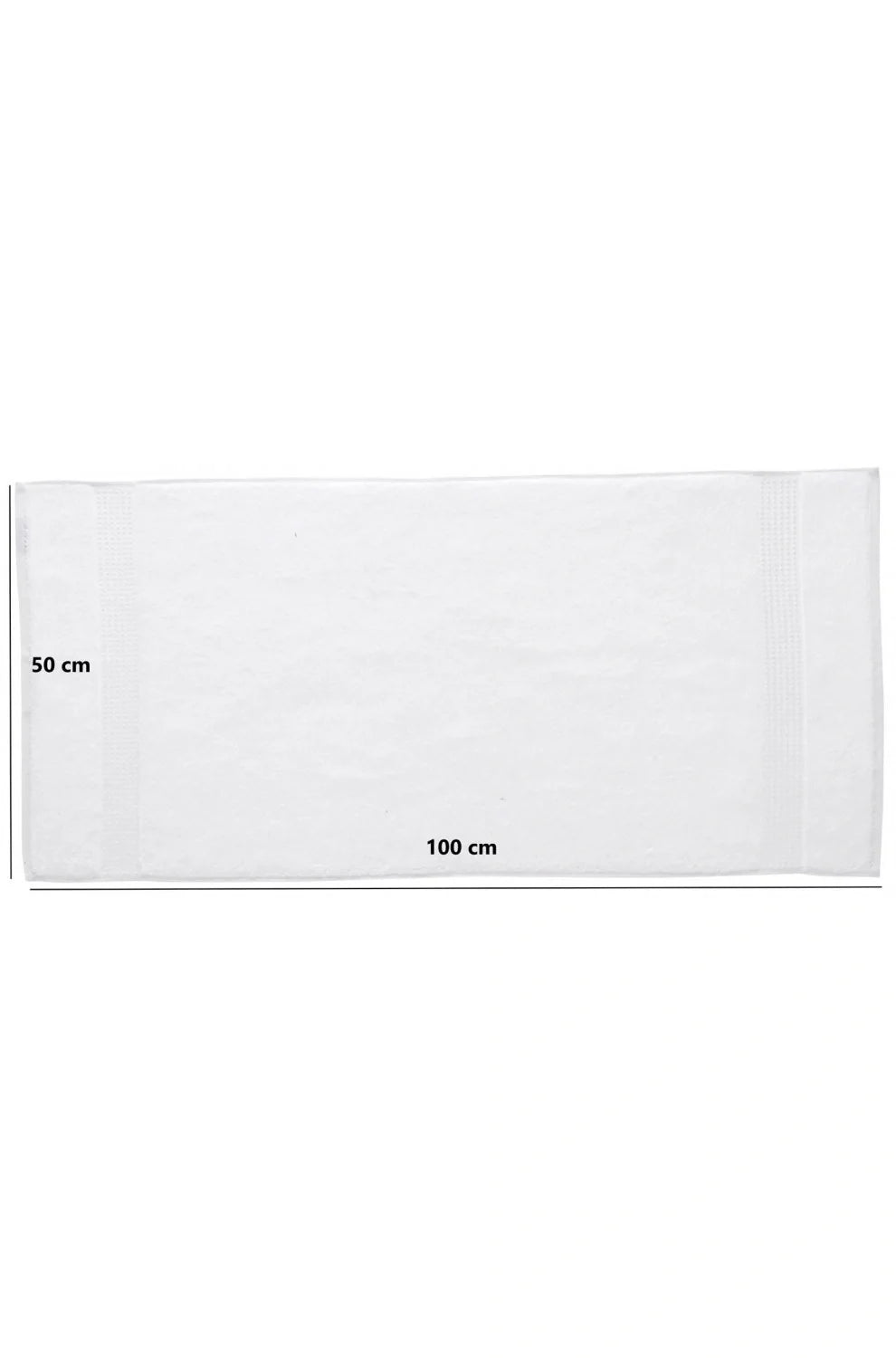 Olachika Home 100% Premium Quality Cotton 6-piece hand towels 50X100cm white