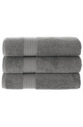 Olachika Home Luxury Bath Towel Set 100% Premium Quality Cotton 3-piece Bath Towel 70X140CM Anthracite