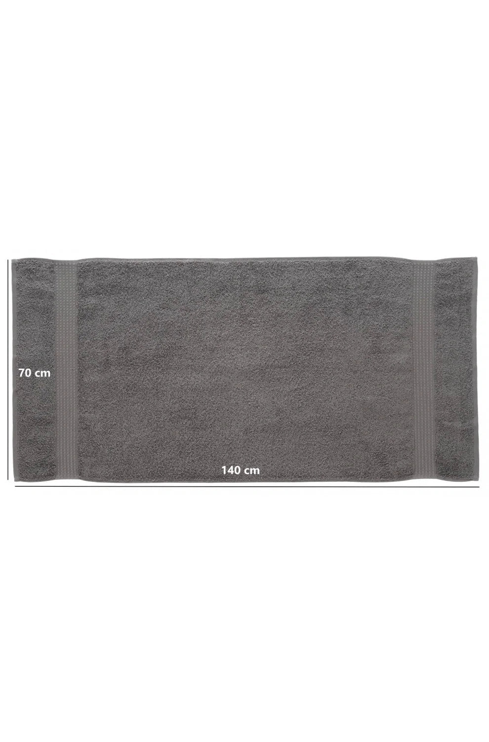 Olachika Home Luxury Bath Towel Set 100% Premium Quality Cotton 3-piece Bath Towel 70X140CM Anthracite