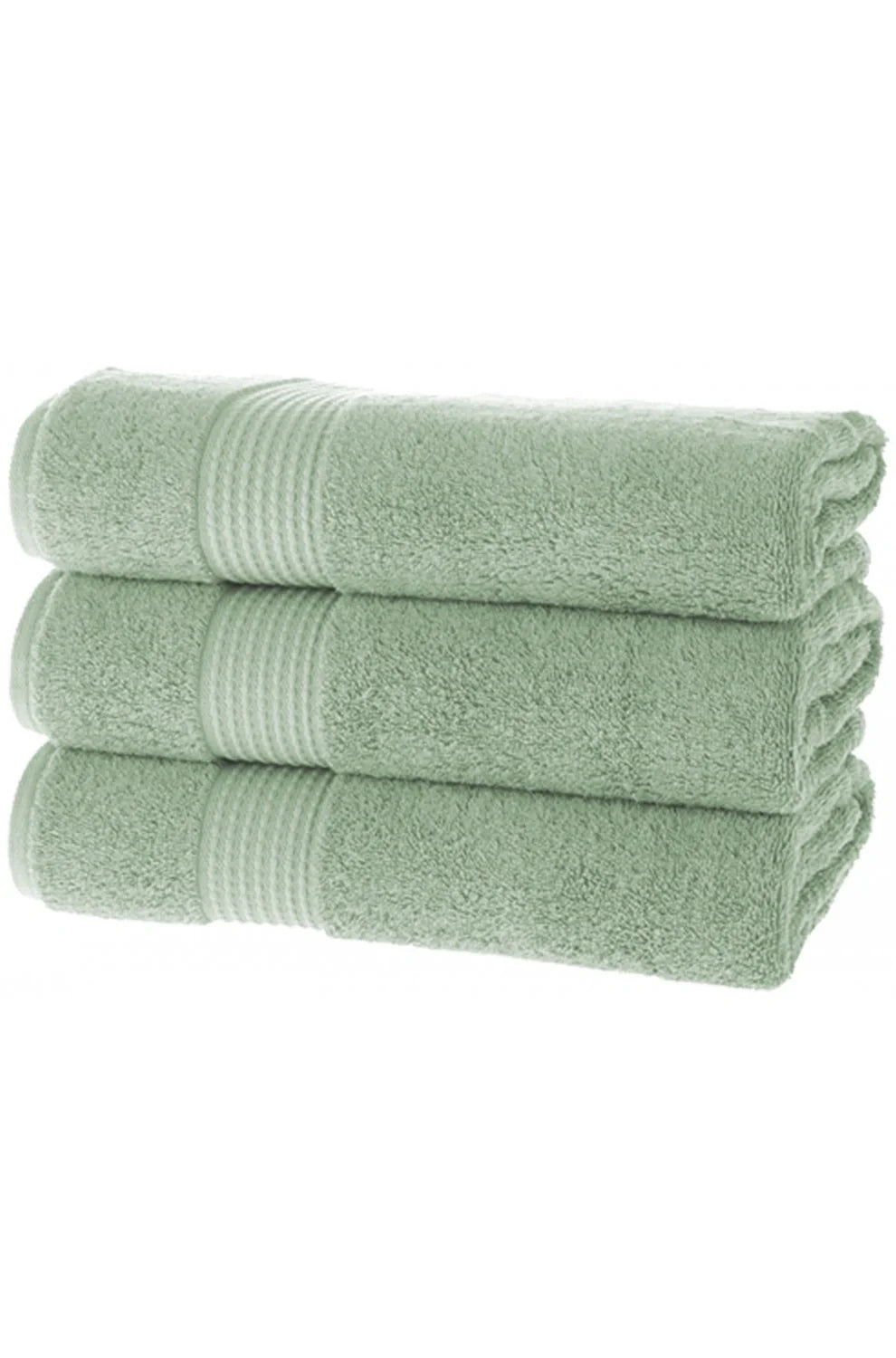 Olachika Home Luxury Bath Towel Set 100% Premium Quality Cotton 3-piece Bath Towel 70X140CM Iceberg Green