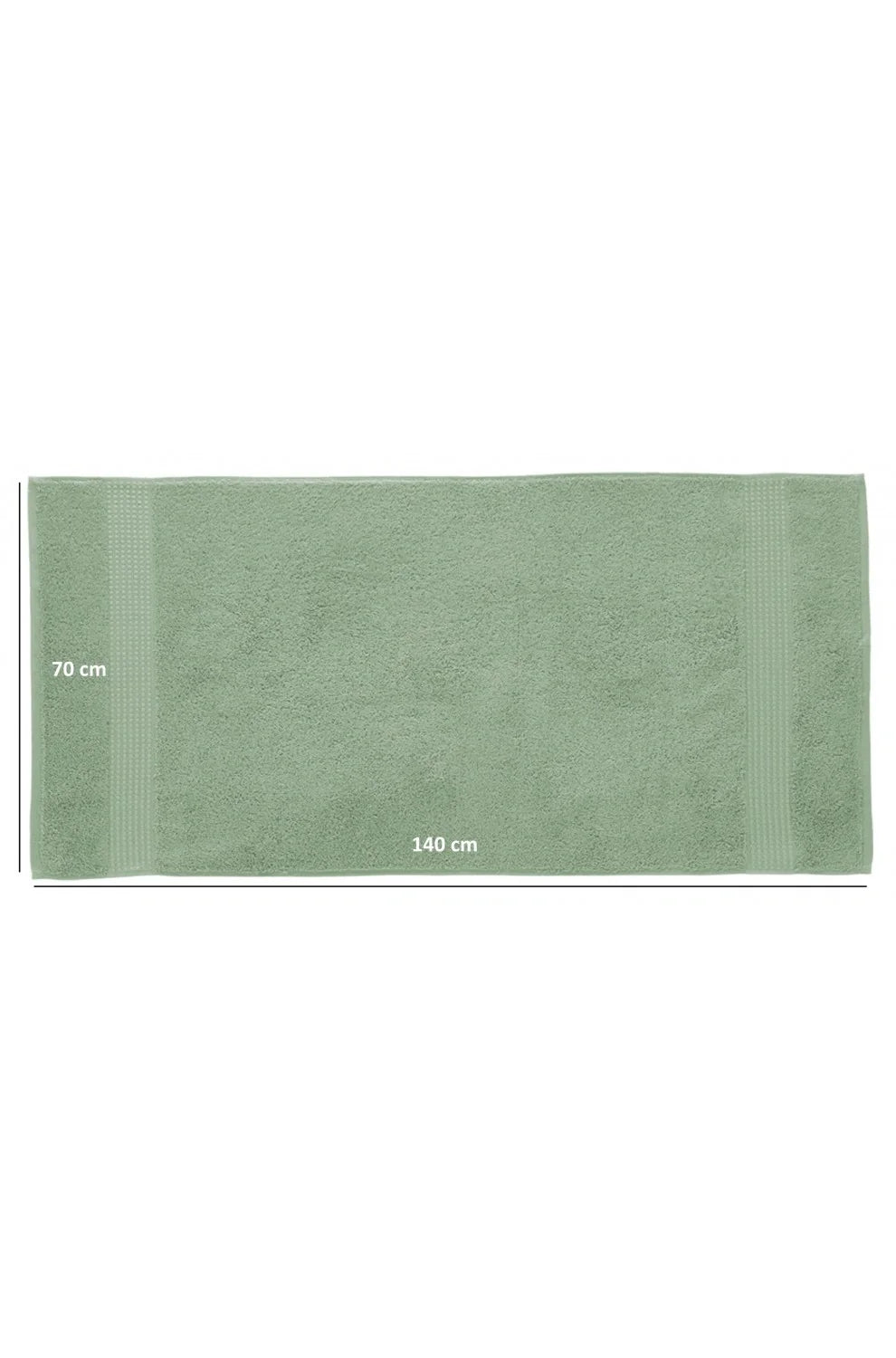 Olachika Home Luxury Bath Towel Set 100% Premium Quality Cotton 3-piece Bath Towel 70X140CM Iceberg Green