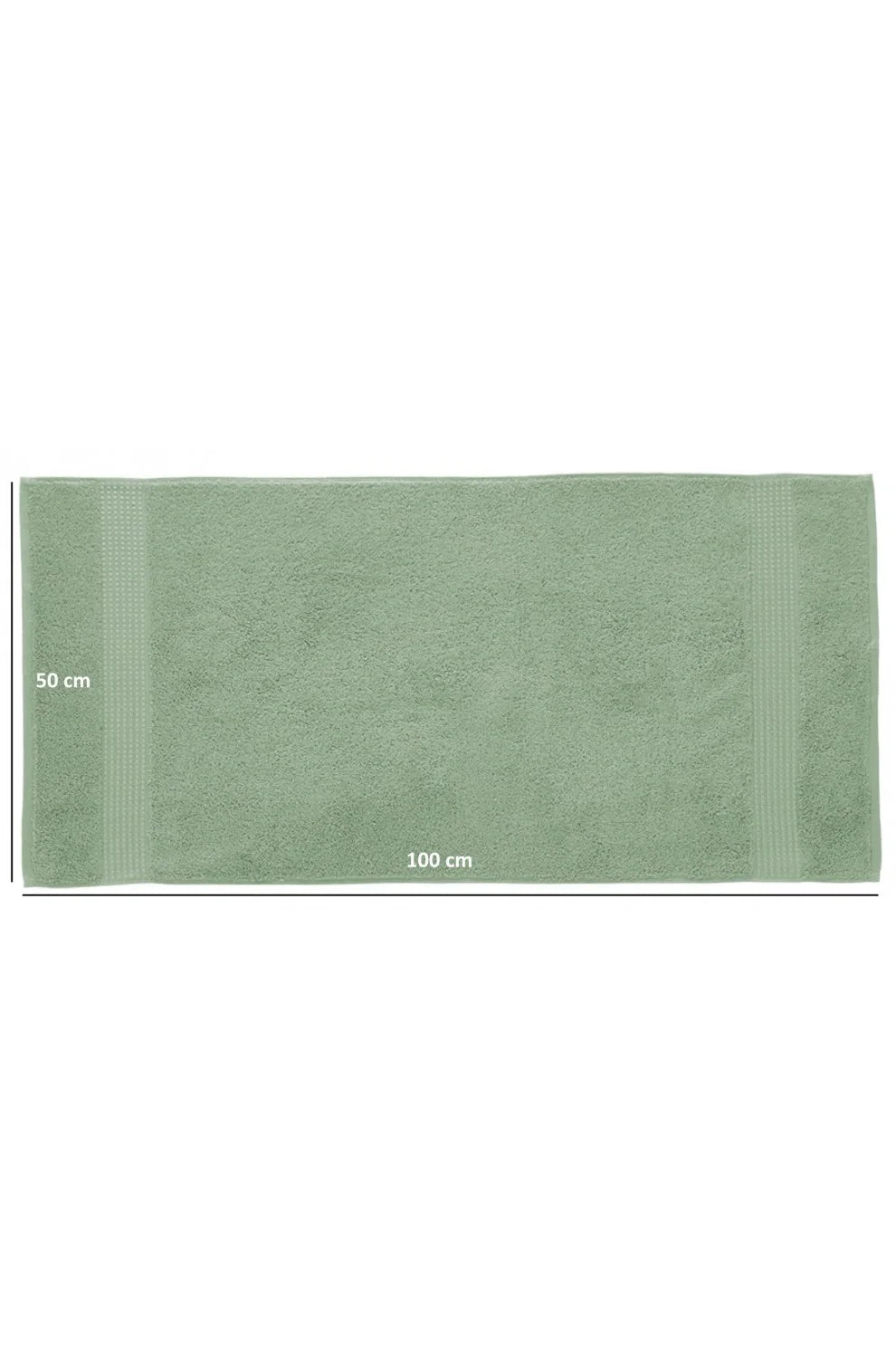 Olachika Home 100% Premium Quality Cotton 6-piece hand towels 50X100cm Iceberg Green