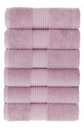 Olachika Home 100% Premium Quality Cotton 6-piece hand towels 50X100cm Old Rose