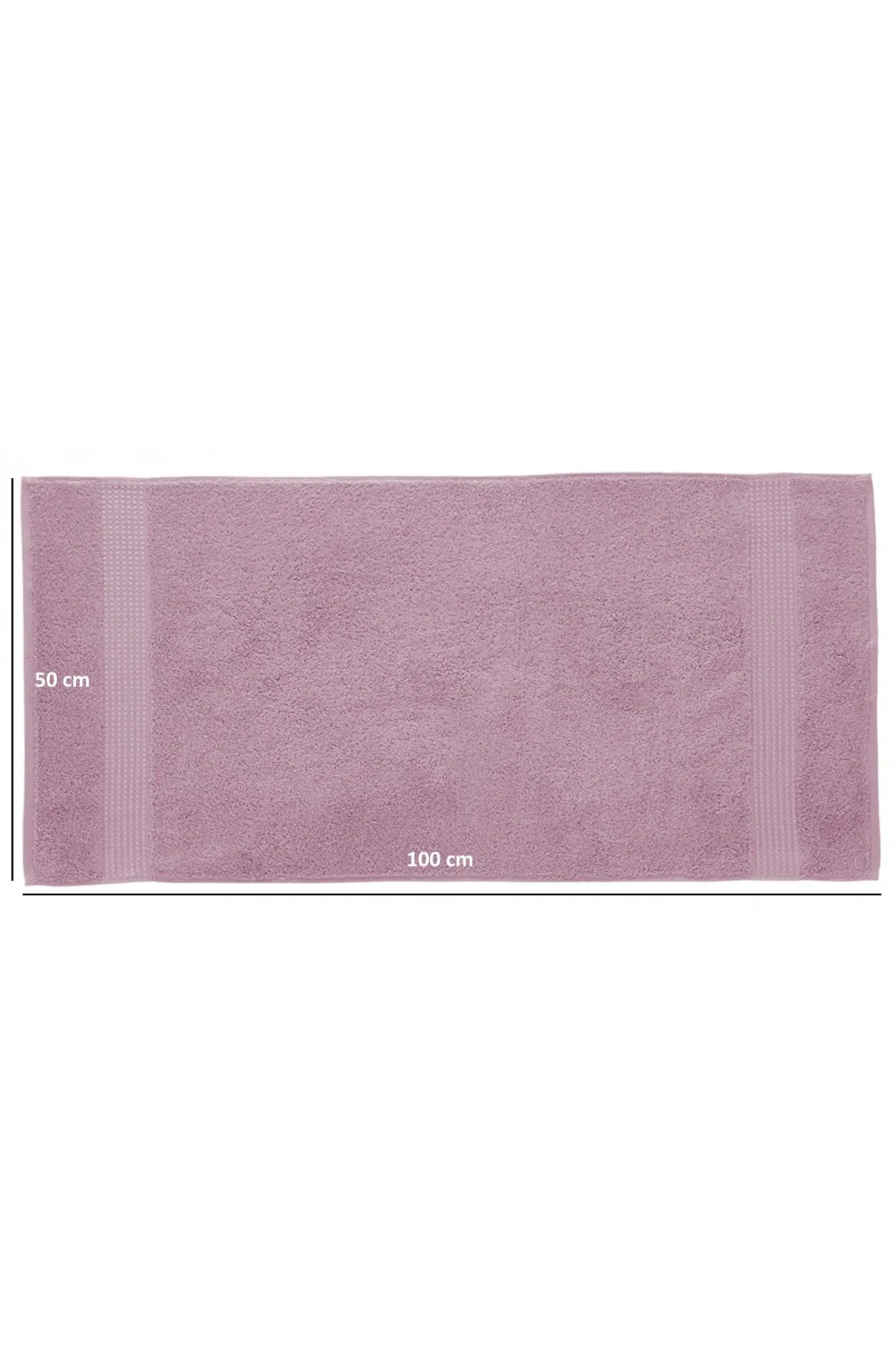 Olachika Home 100% Premium Quality Cotton 6-piece hand towels 50X100cm Old Rose