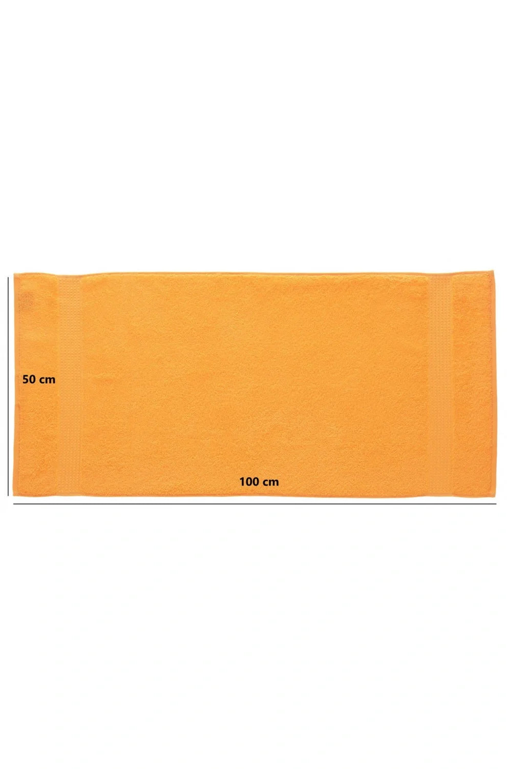 Olachika Home 100% Premium Quality Cotton 6-piece hand towels 50X100cm orange