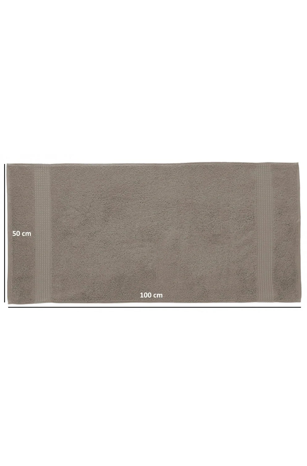 Olachika Home 100% Premium Quality Cotton 6-piece hand towels 50X100cm Taupe