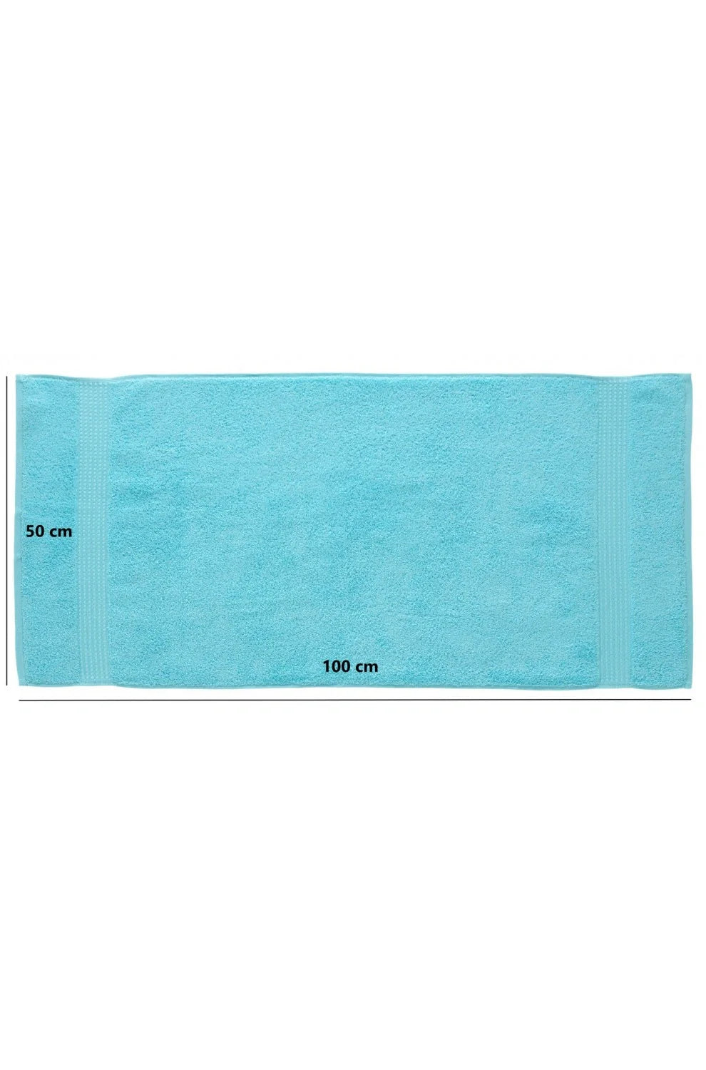 Olachika Home 100% Premium Quality Cotton 6-piece hand towels 50X100cm Turquoise