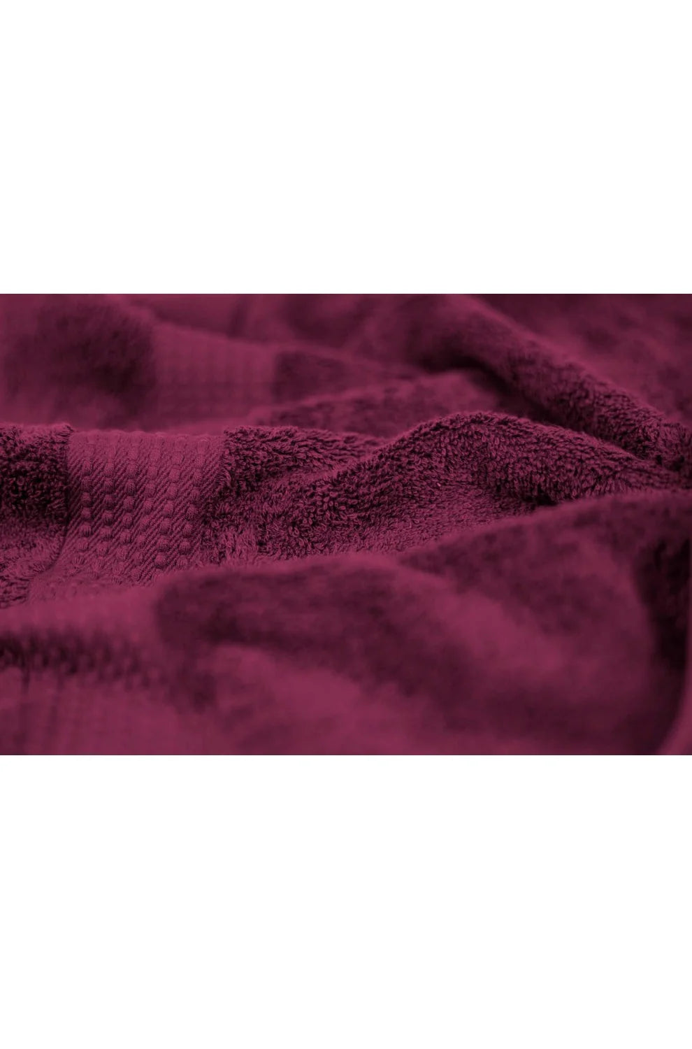 Olachika Home Luxury Bath Towel set 100% Premium Quality Cotton 2-piece Bath Towels  Claret Red 70X140cm and 4-piece Hand Towels 50X100cm