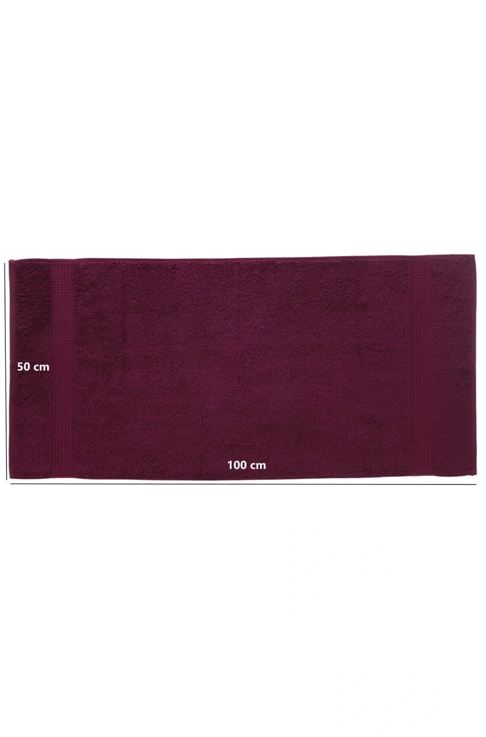 Olachika Home 100% Premium Quality Cotton 6-piece hand towels 50X100cm Claret Red