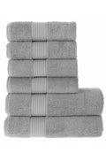 Olachika Home Luxury Bath Towel set 100% Premium Quality Cotton 2-piece Bath Towels Gray 70X140cm and 4-piece Hand Towels 50X100cm