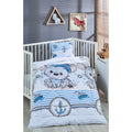 OLACHIKA Home Sailor Bear Baby Quilt & Pillow Set – Soft, Breathable & Hypoallergenic