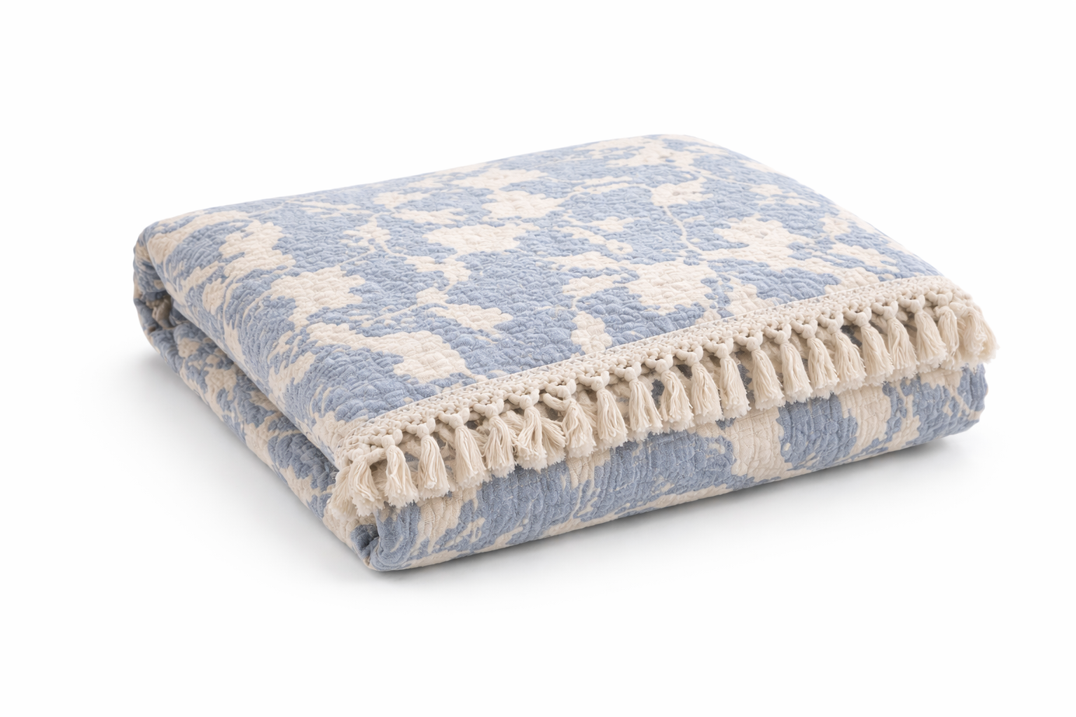 OLACHIKA Home Floral Quilted Bedspread – Soft Cotton Blend Throw 230x250 cm