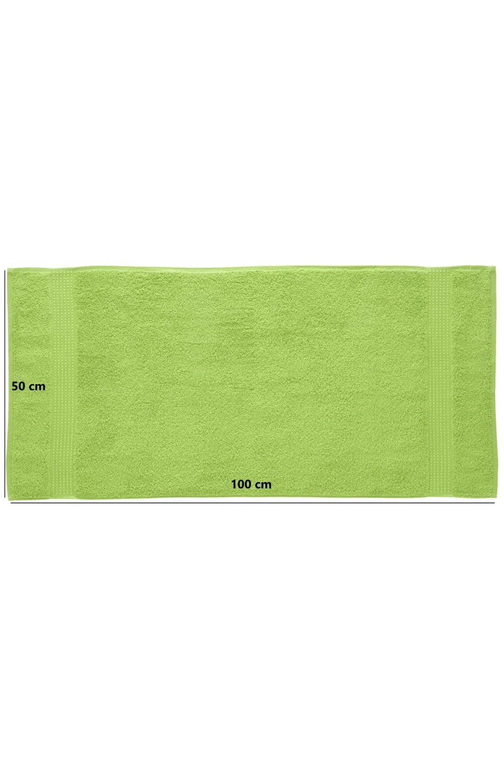 Olachika Home 100% Premium Quality Cotton 6-piece hand towels 50X100cm green