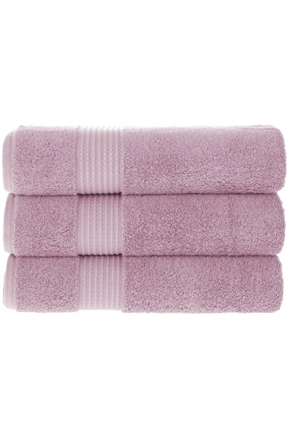 Olachika Home Luxury Bath Towel Set 100% Premium Quality Cotton 3-piece Bath Towel 70X140CM Old Rose