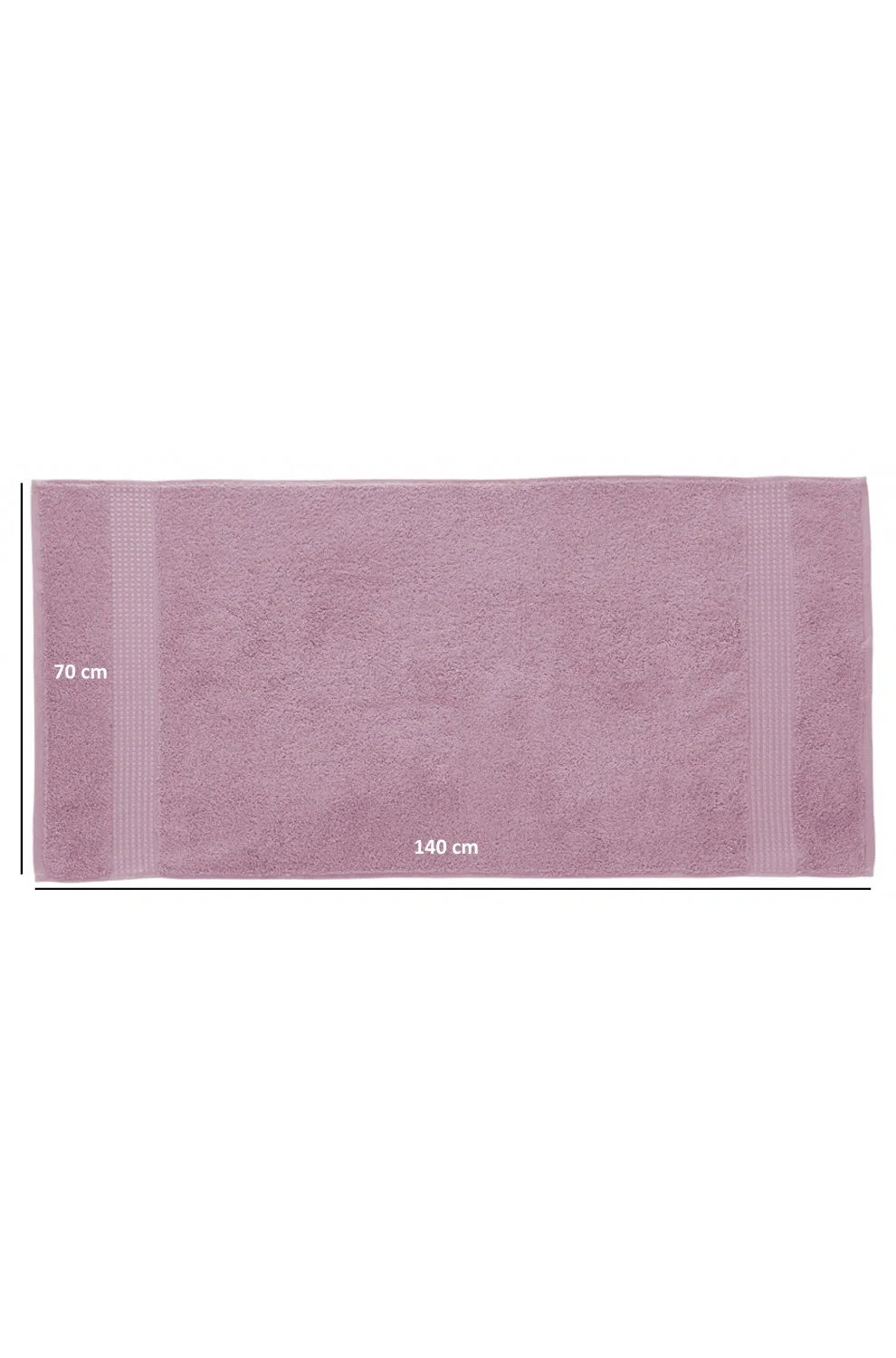 Olachika Home Luxury Bath Towel Set 100% Premium Quality Cotton 3-piece Bath Towel 70X140CM Old Rose