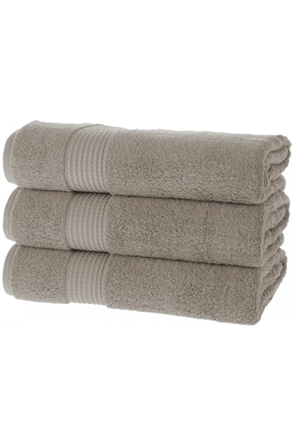 Olachika Home Luxury Bath Towel Set 100% Premium Quality Cotton 3-piece Bath Towel 70X140CM Taupe
