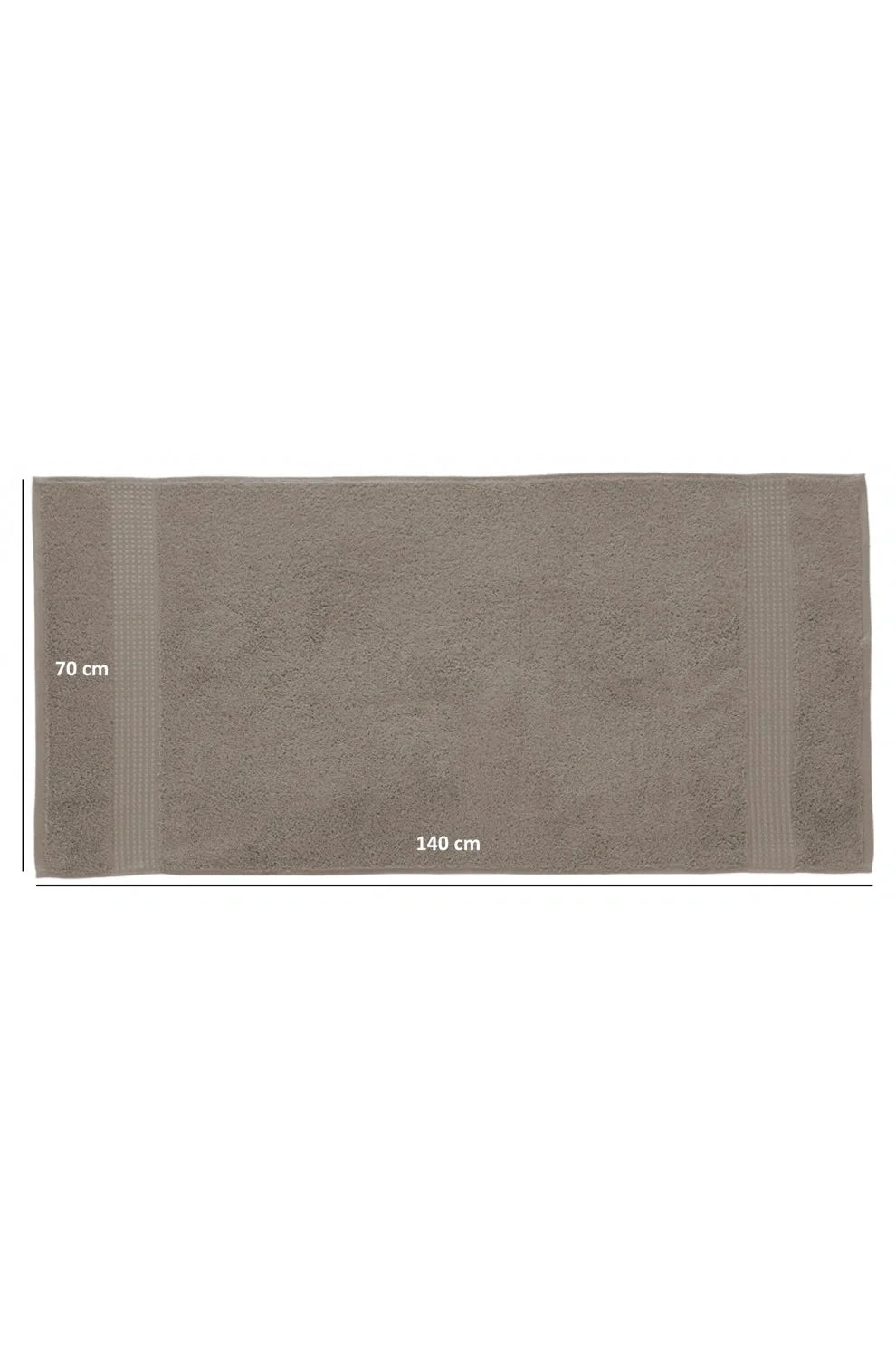 Olachika Home Luxury Bath Towel Set 100% Premium Quality Cotton 3-piece Bath Towel 70X140CM Taupe