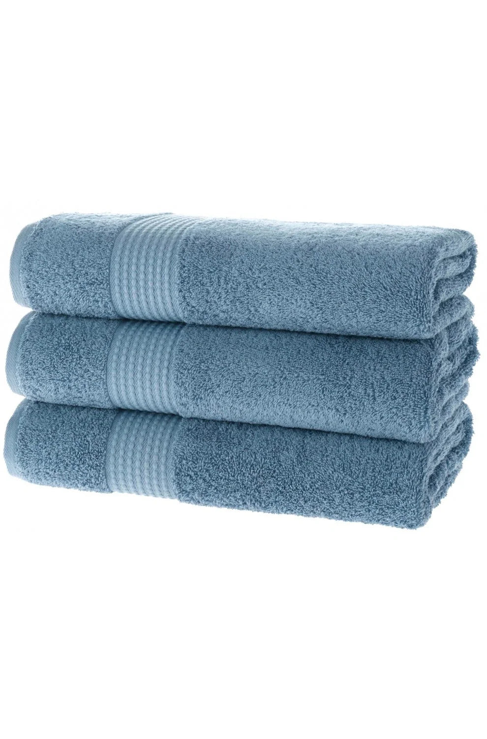 Olachika Home Luxury Bath Towel Set 100% Premium Quality Cotton 3-piece Bath Towel 70X140CM Blue