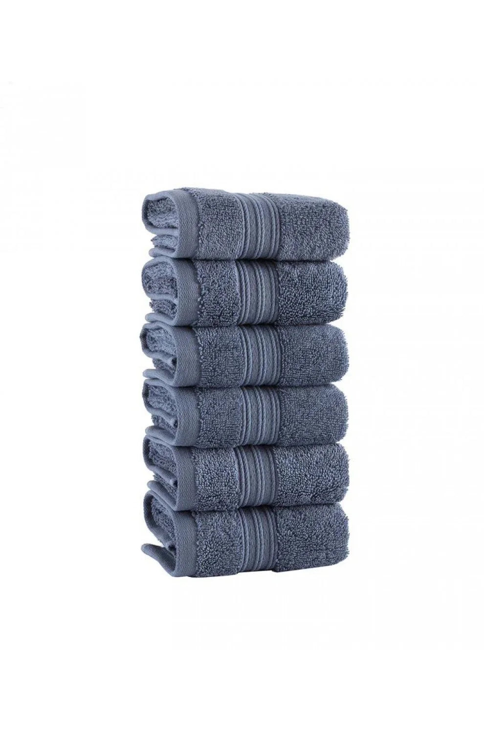 Olachika Home 100% Premium Quality Cotton 30X50CM Blue set of 6 Kitchen Towels