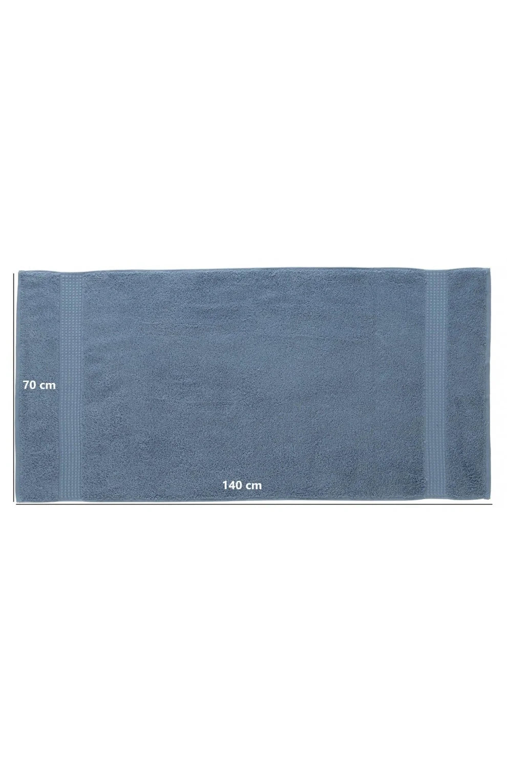 Olachika Home Luxury Bath Towel Set 100% Premium Quality Cotton 3-piece Bath Towel 70X140CM Blue