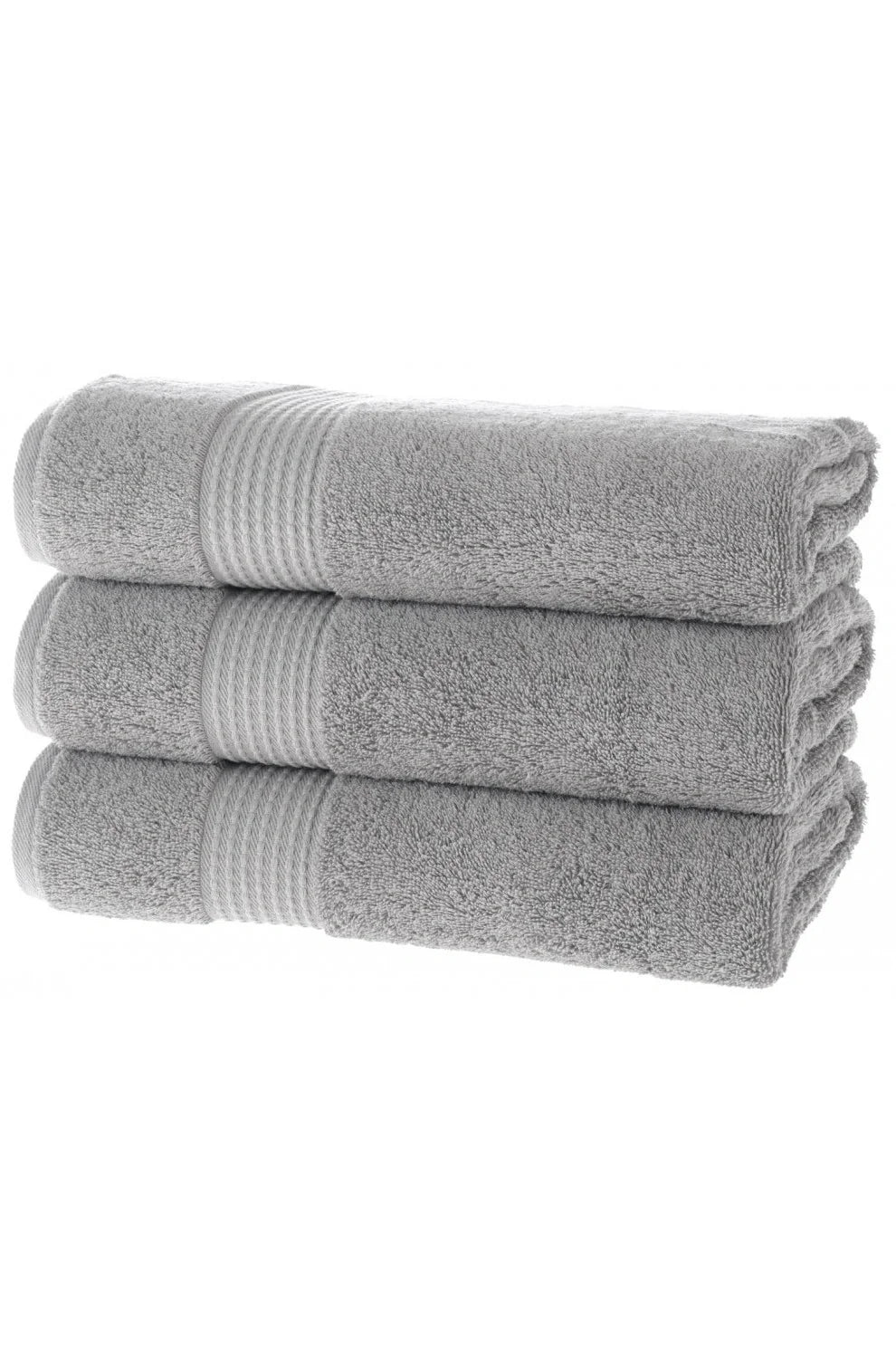 Olachika Home Luxury Bath Towel Set 100% Premium Quality Cotton 3-piece Bath Towel 70X140CM Gray