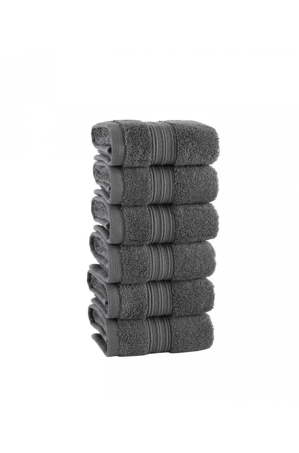 Olachika Home 100% Premium Quality Cotton 30X50CM Mineral Gray set of 6 Kitchen Towels