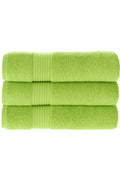 Olachika Home Luxury Bath Towel Set 100% Premium Quality Cotton 3-piece Bath Towel 70X140CM Green