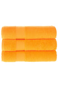 Olachika Home Luxury Bath Towel Set 100% Premium Quality Cotton 3-piece Bath Towel 70X140CM Orange
