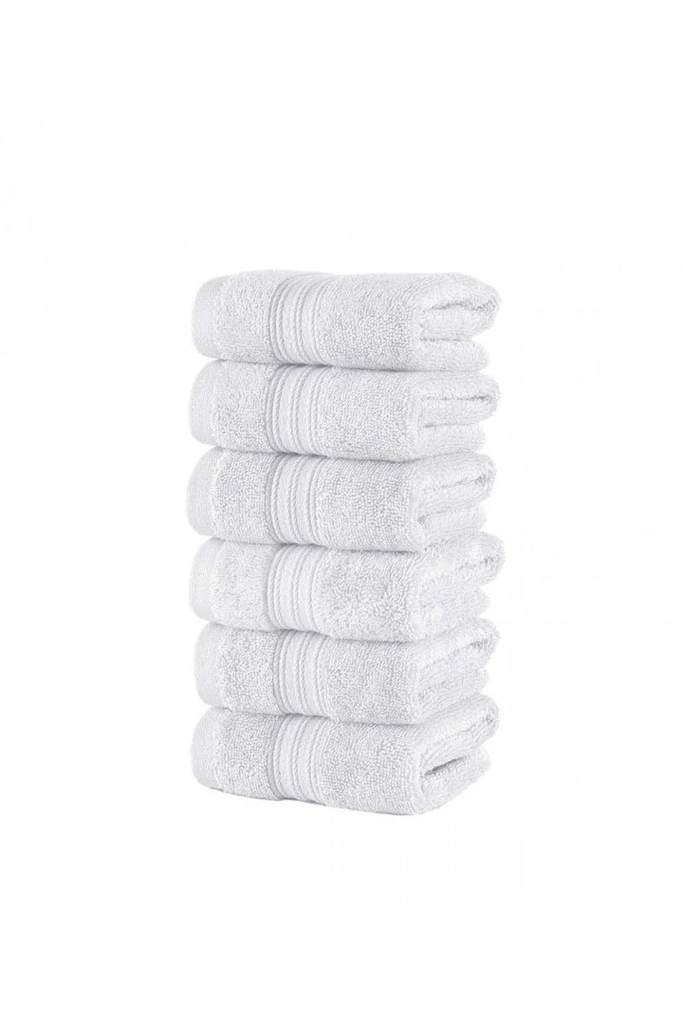 Olachika Home 100% Premium Quality Cotton 30X50CM White set of 6 Kitchen Towels