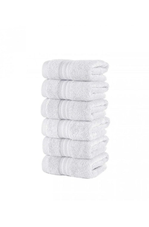 Olachika Home 100% Premium Quality Cotton 30X50CM White set of 6 Kitchen Towels