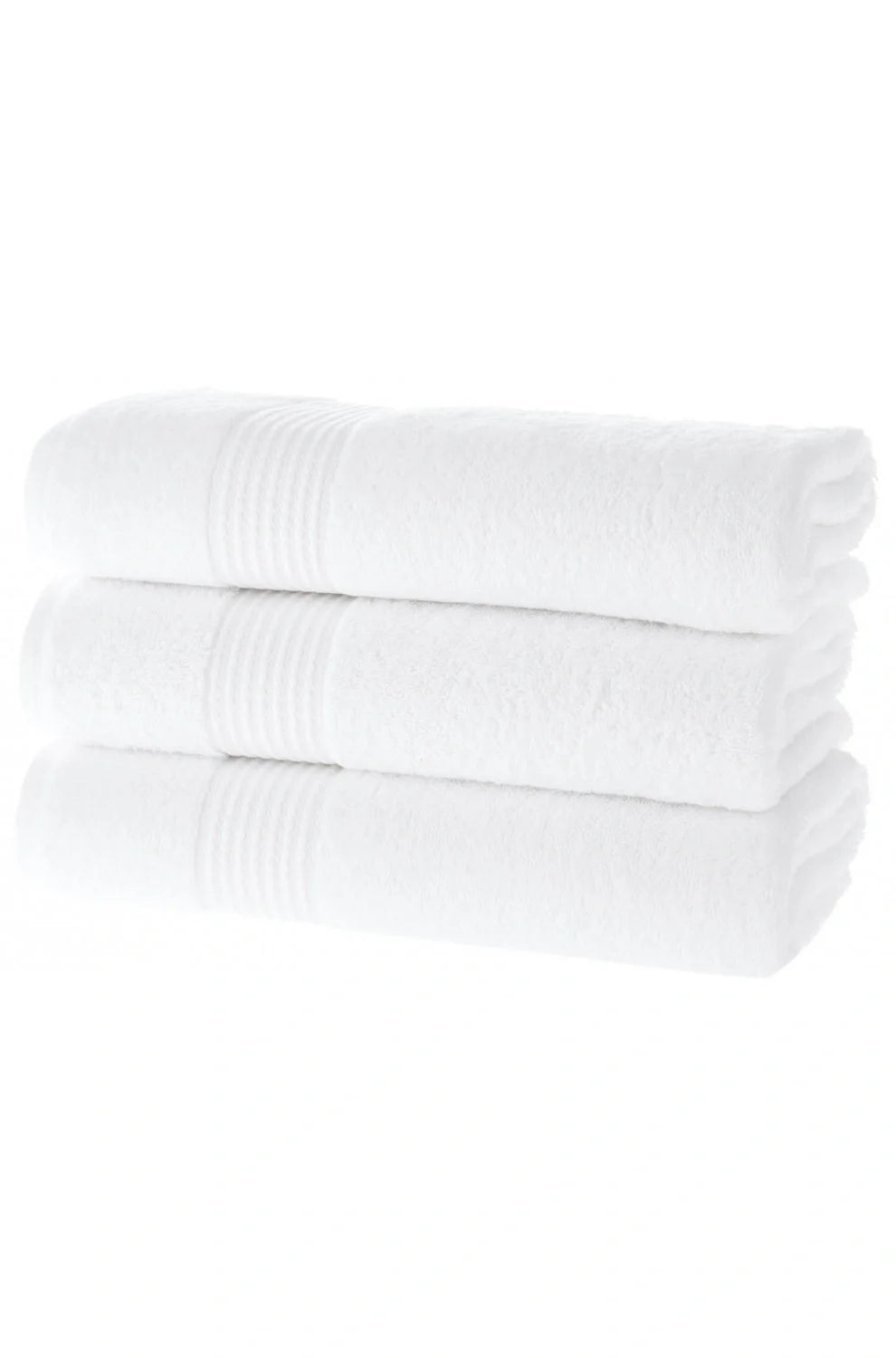 Olachika Home Luxury Bath Towel Set 100% Premium Quality Cotton 3-piece Bath Towel 70X140CM White