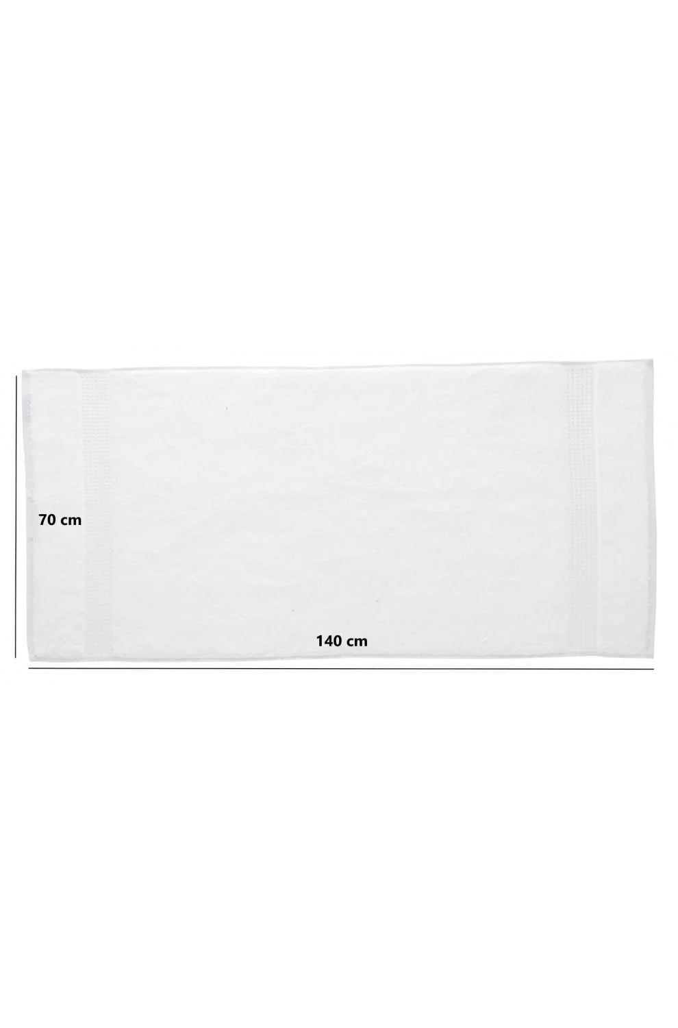 Olachika Home Luxury Bath Towel Set 100% Premium Quality Cotton 3-piece Bath Towel 70X140CM White