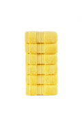 Olachika Home 100% Premium Quality Cotton 30X50CM Yellow set of 6 Kitchen Towels